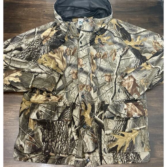 10X Men's sz Large Tall 42-44 Realtree Hardwoods Camo Hunting Jacket - Picture 1 of 5